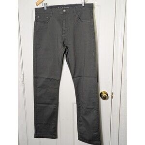 Calvin Klein Jeans Pants Mens 34x34 Gray Canvas Straight Leg Classic Logo